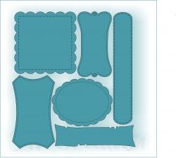 Stanzschablone - Etikettenset